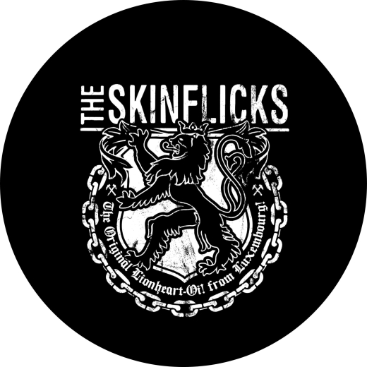 Skinflicks, The Skinflicks Motiv 1 (Luxemburg) Anstecker mit Sicherheitsnadel Ø 25 mm