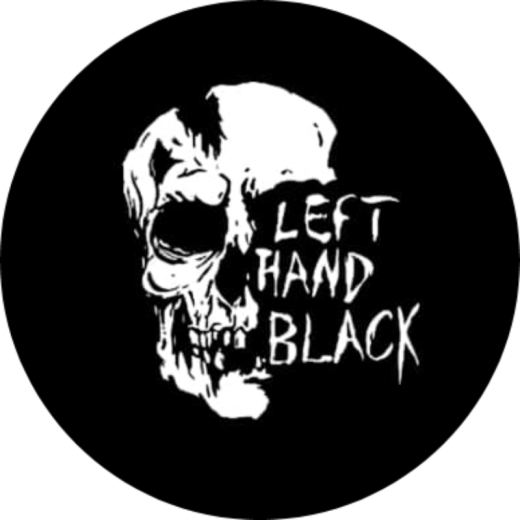 Left Hand Black Motiv 1 Anstecker mit Sicherheitsnadel Ø 25 mm