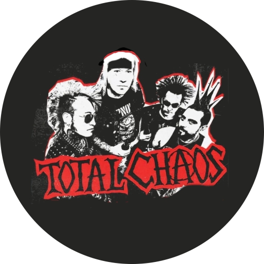 Total Chaos Motiv 2 Anstecker mit Sicherheitsnadel Ø 25 mm