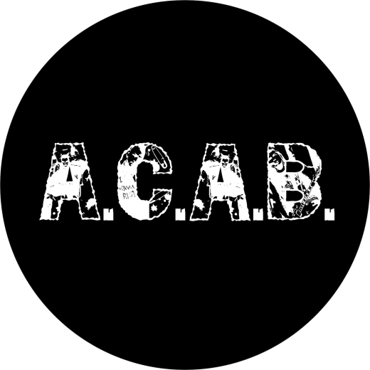 A.C.A.B. All Cops Are Bastards Motiv 1 Anstecker mit Sicherheitsnadel Ø 25 mm