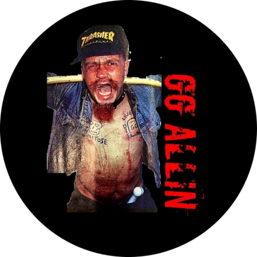 GG Allin Motiv 2 Anstecker mit Sicherheitsnadel Ø 25 mm