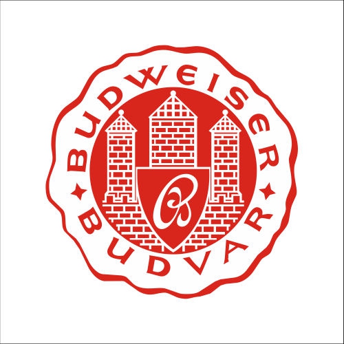 Budweiser Motiv 1 Anstecker mit Sicherheitsnadel Ø 25 mm