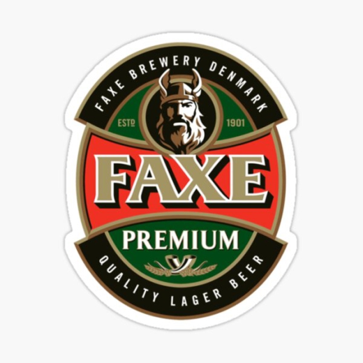 Faxe Motiv 1 Anstecker mit Sicherheitsnadel Ø 25 mm