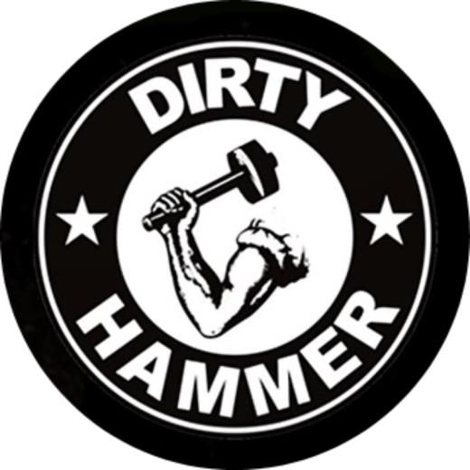 Dirty Hammer Motiv 1 Anstecker mit Sicherheitsnadel Ø 25 mm