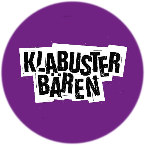 Klabusterbären Motiv 1 Anstecker mit Sicherheitsnadel Ø 25 mm