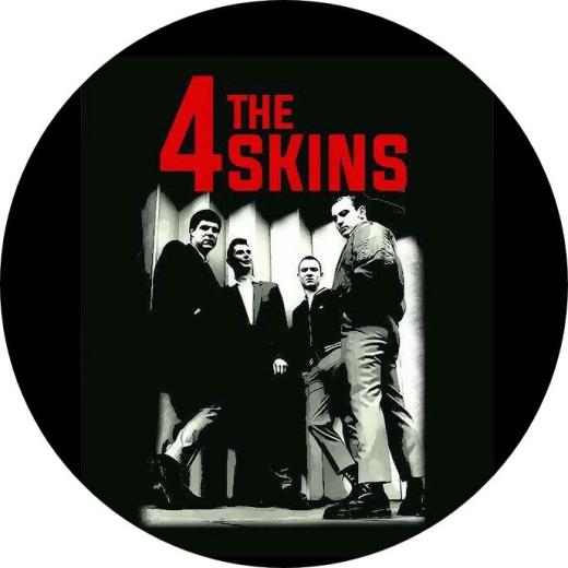 4 Skins, The 4 Skins Motiv 1 Anstecker mit Sicherheitsnadel Ø 25 mm