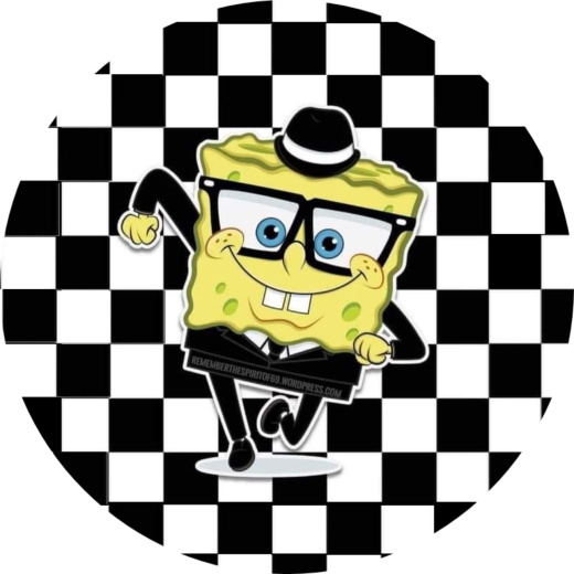 Ska against racism SpongeBob Anstecker mit Sicherheitsnadel Ø 25mm