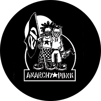 Anarchy Punk Motiv 1 Anstecker mit Sicherheitsnadel Ø 25 mm