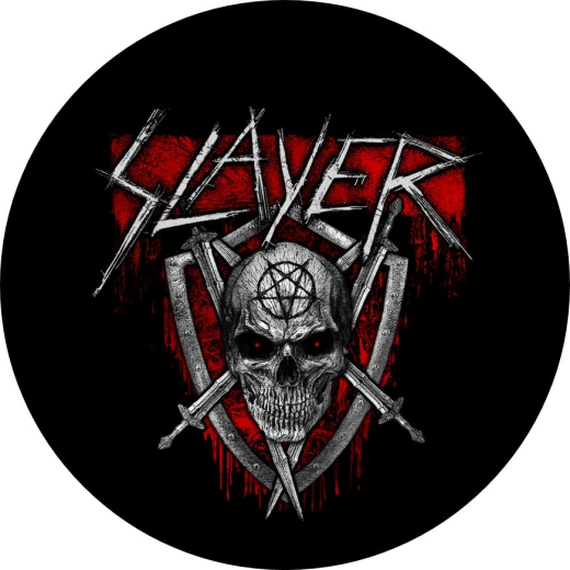 Slayer Motiv 3 Anstecker mit Sicherheitsnadel Ø 25mm