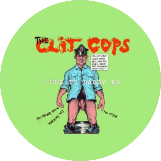 Clit Cops, The Clit Cops Motiv 1 Anstecker mit Sicherheitsnadel Ø 25 mm