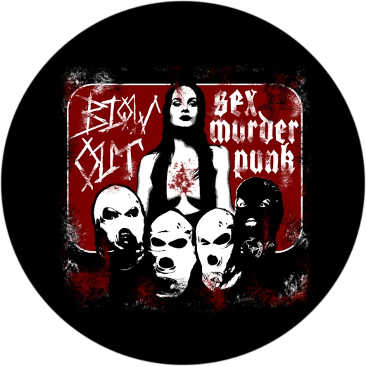 Sex Murder Punk Motiv 1 Anstecker mit Sicherheitsnadel Ø 25 mm