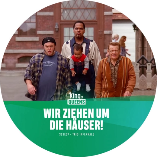 King Of Queens Motiv 1 Anstecker mit Sicherheitsnadel Ø 25 mm