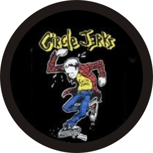 Circle Jerks Motiv B Anstecker mit Sicherheitsnadel Ø 25mm