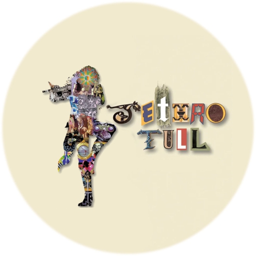 Jethro Tull Motiv 2 Anstecker mit Sicherheitsnadel Ø 25 mm