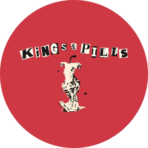 Kings & Pills Motiv 1 Anstecker mit Sicherheitsnadel Ø 25 mm