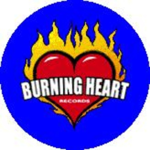 Burning Heart Records Motiv 1 Anstecker mit Sicherheitsnadel Ø 25 mm