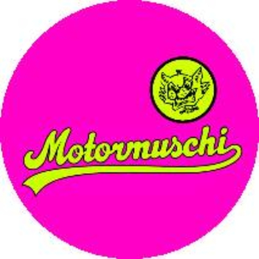 Motormuschi Anstecker mit Sicherheitsnadel Ø 25mm