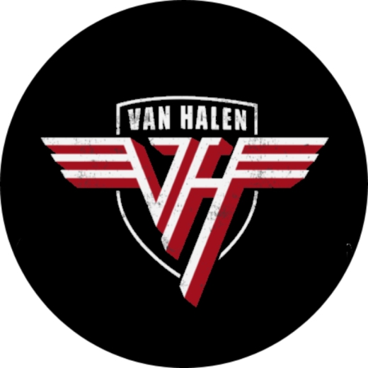 Van Halen Motiv 1 Anstecker mit Sicherheitsnadel Ø 25mm