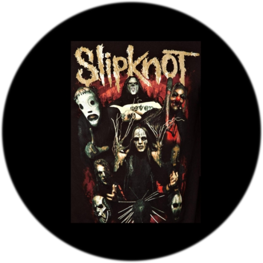 Slipknot Motiv 1 Anstecker mit Sicherheitsnadel Ø 25mm