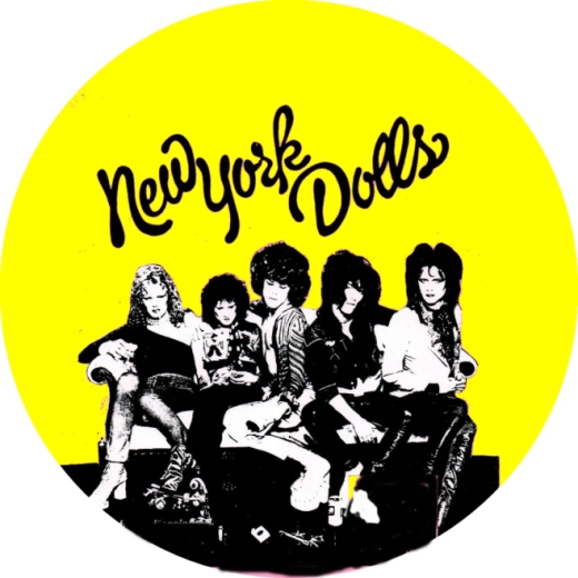 New York Dolls Motiv 1 Anstecker mit Sicherheitsnadel Ø 25mm