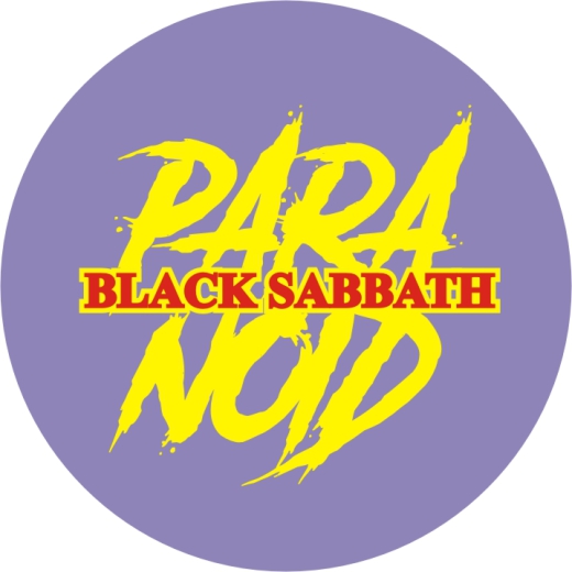 Black Sabbath Motiv 1 Anstecker mit Sicherheitsnadel Ø 25 mm