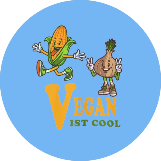 Vegan is cool Motiv 2 Anstecker mit Sicherheitsnadel Ø 25 mm