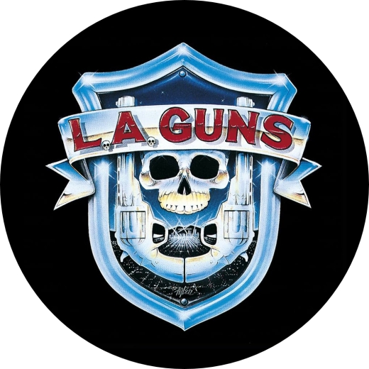 L.A. Guns Motiv 1 Anstecker mit Sicherheitsnadel Ø 25mm