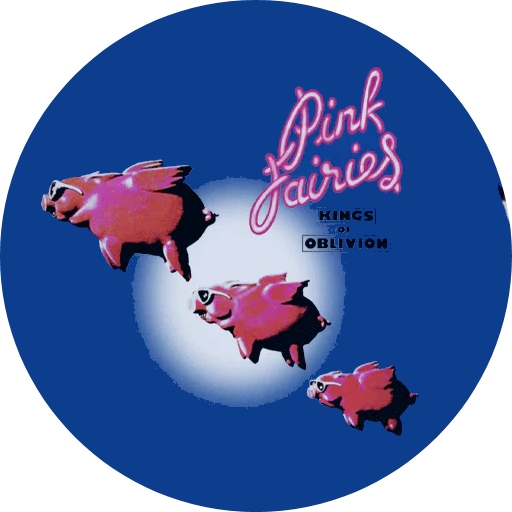 Pink Fairies Motiv 1 Anstecker mit Sicherheitsnadel Ø 25mm