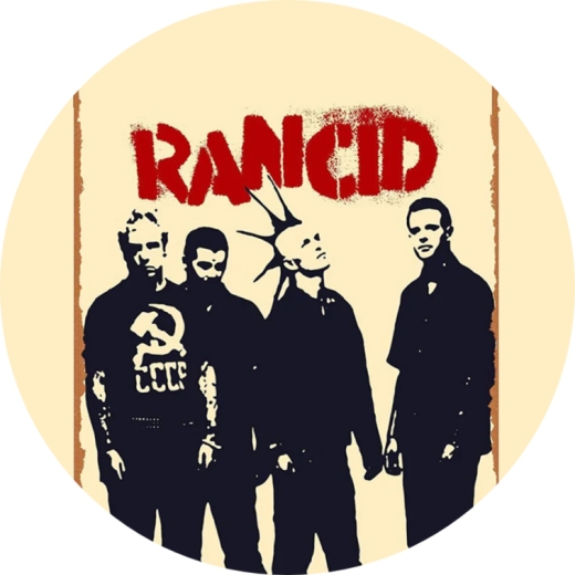 Rancid Motiv 7 Anstecker mit Sicherheitsnadel Ø 25 mm