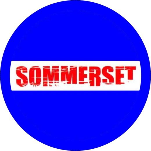 Sommerset Motiv 1 Anstecker mit Sicherheitsnadel Ø 25mm