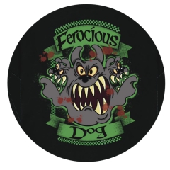 Ferocious Dog Motiv 3 Anstecker mit Sicherheitsnadel Ø 25mm