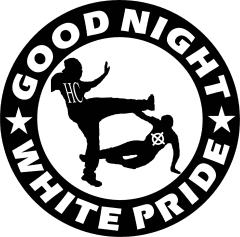 Good night white pride Motiv 1 Anstecker mit Sicherheitsnadel Ø 25 mm