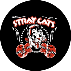 Stray Cats Motiv 3 Anstecker mit Sicherheitsnadel Ø 25mm