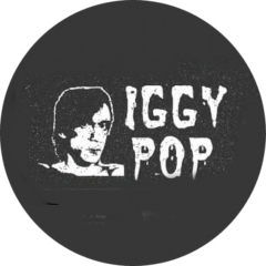 Pop, Iggy Pop Motiv 1 Anstecker mit Sicherheitsnadel Ø 25mm