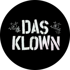 Das Klown Motiv 2 Anstecker mit Sicherheitsnadel Ø 25mm