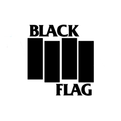 Black Flag Motiv 5 Anstecker mit Sicherheitsnadel Ø 25mm