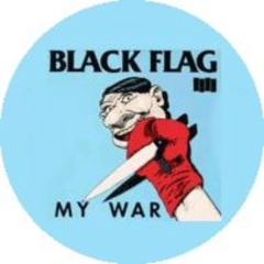 Black Flag Motiv 9 Anstecker mit Sicherheitsnadel Ø 25mm