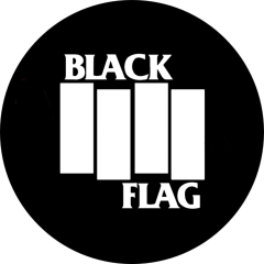 Black Flag Motiv A Anstecker mit Sicherheitsnadel Ø 25mm