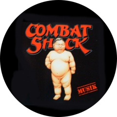 Combat Shock Motiv 1 Anstecker mit Sicherheitsnadel Ø 25mm