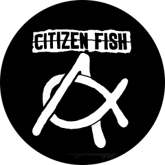 Citizen Fish Motiv 4 Anstecker mit Sicherheitsnadel Ø 25mm