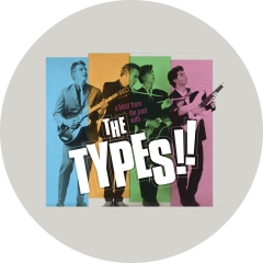 Types, The Types !! Motiv 1 Anstecker mit Sicherheitsnadel Ø 25mm