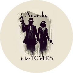 Anarchy Is For Lovers Anstecker mit Sicherheitsnadel Ø 25mm