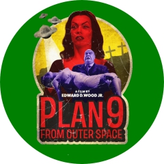 Plan 9 From Outer Space Motiv 1 Anstecker mit Sicherheitsnadel Ø 25mm