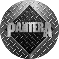 Pantera Motiv 3 Anstecker mit Sicherheitsnadel Ø 25mm