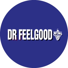 Dr. Feelgood Motiv 3 Anstecker mit Sicherheitsnadel Ø 25mm