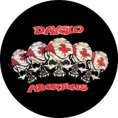 Dayglo Abortions Motiv 5 Anstecker mit Sicherheitsnadel Ø 25mm