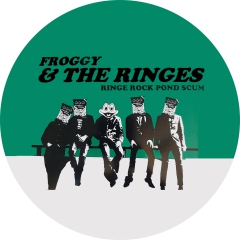 Froggy & The Ringes Motiv 1 Anstecker mit Sicherheitsnadel Ø 25mm