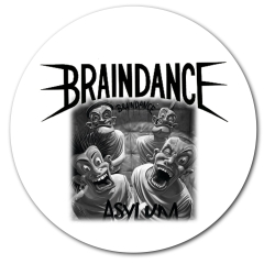 Braindance Motiv 2 Anstecker mit Sicherheitsnadel Ø 25mm