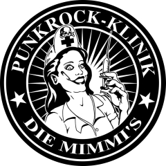 Mimmi´s, Die Mimmi´s Motiv 1 Punkrock-Klinik Anstecker mit Sicherheitsnadel Ø 25mm