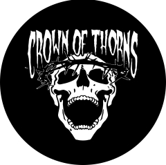 Crown Of Thorns Motiv 1 HC-Punk US Anstecker mit Sicherheitsnadel Ø 25mm